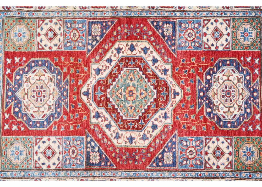 Handknotted Red & Beige Area Rugs Traditional - New Condition 5.9x4.1 ft - Rugs Turkey