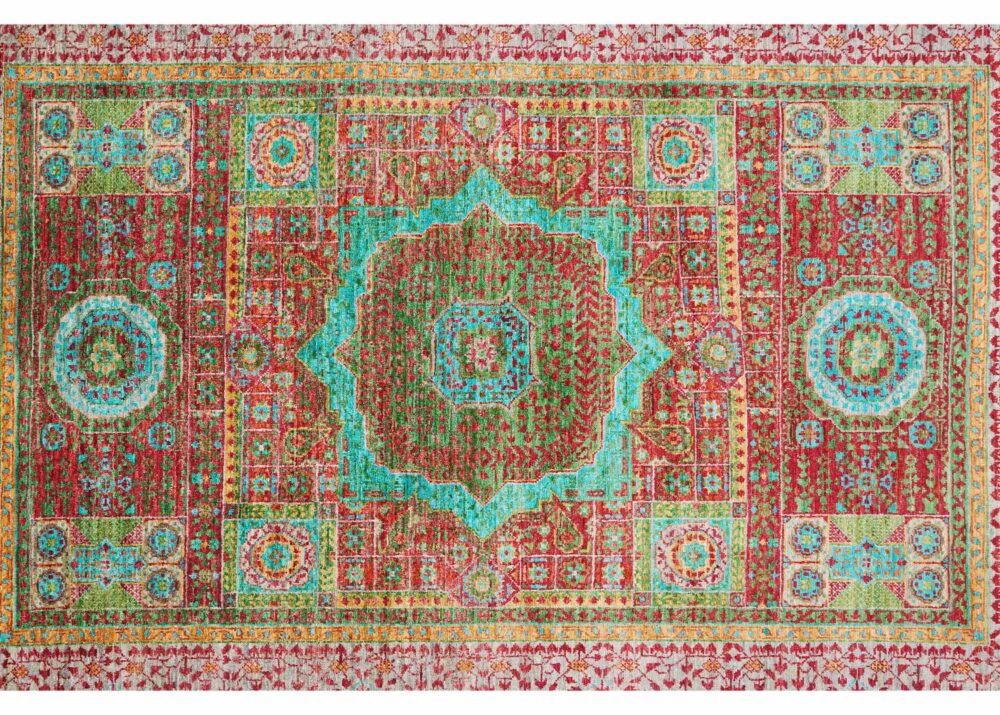 Handknotted Red Traditional Area Rug for Dining Room 5.9x4.1 ft - Rugs Turkey