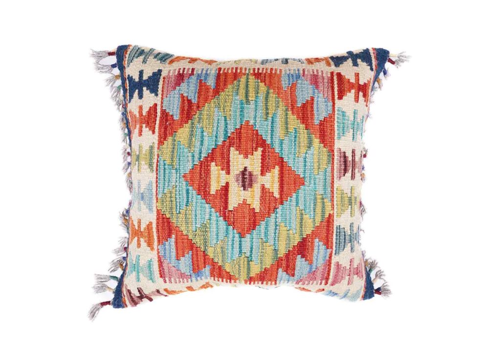 Handwoven Kilim Cushion Pillow Set of 5 Geometric Patterns - Rugs Turkey