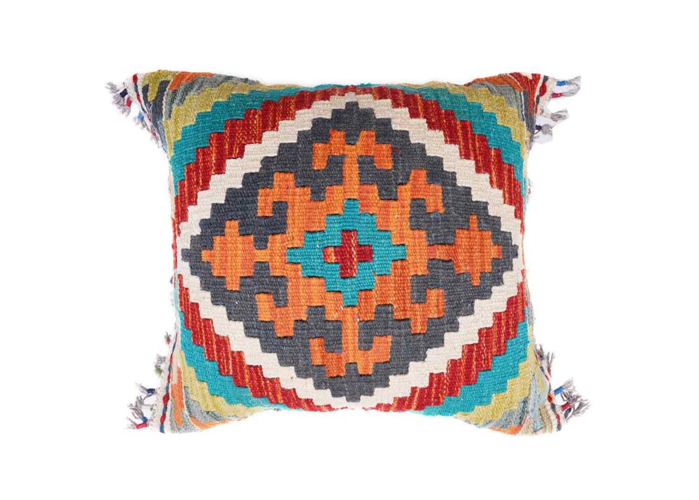 Handwoven Kilim Cushion Pillow Set of 5 Geometric Patterns - Rugs Turkey