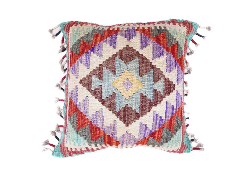 Handwoven Kilim Cushion Pillow Set of 5 Geometric Patterns - Rugs Turkey