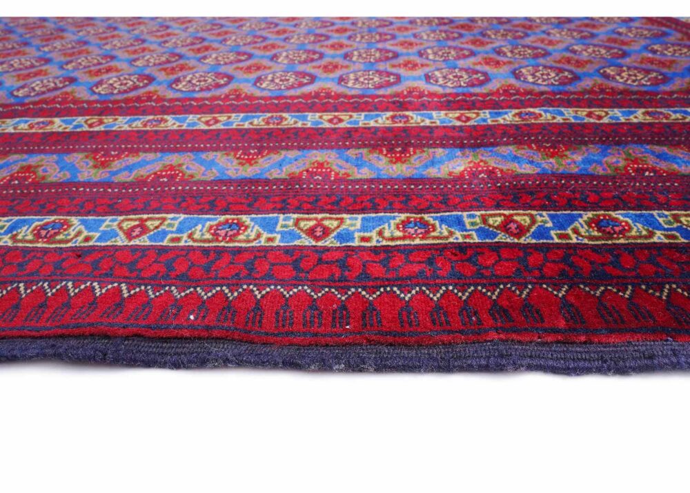 High Quality Outdoor Rugs Traditional Hoca R. 7.6x5.4 ft Red-Blue - Rugs Turkey