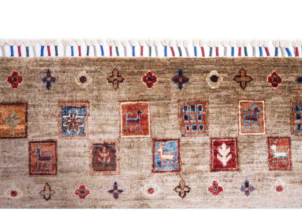 High-Quality Sultani Fall Table Runner for Farmhouse Decor 7.8x2.7 ft Handknotted - Rugs Turkey