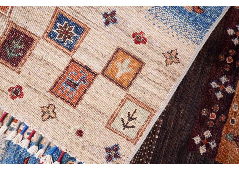 High-Quality Sultani Fall Table Runner for Farmhouse Decor 7.8x2.7 ft Handknotted - Rugs Turkey