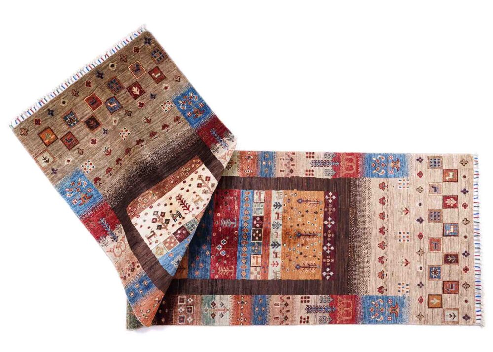 High-Quality Sultani Fall Table Runner for Farmhouse Decor 7.8x2.7 ft Handknotted - Rugs Turkey