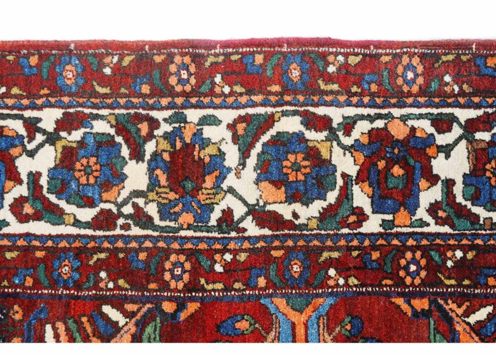 High-end Anatolia Red Beige Area Rug - Semi-old Traditional 6.7x5 ft - Rugs Turkey