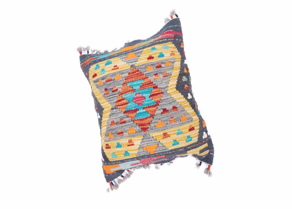 Jazzy Handwoven Throw Pillows Kilim Cushion 1.5x1.8 ft - Rugs Turkey