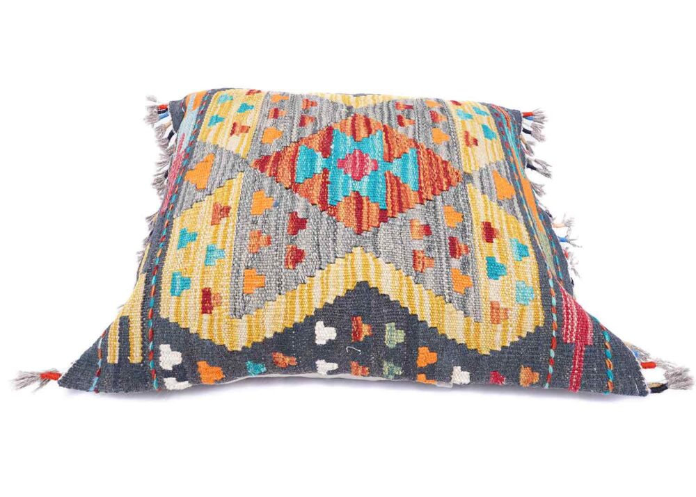 Jazzy Handwoven Throw Pillows Kilim Cushion 1.5x1.8 ft - Rugs Turkey