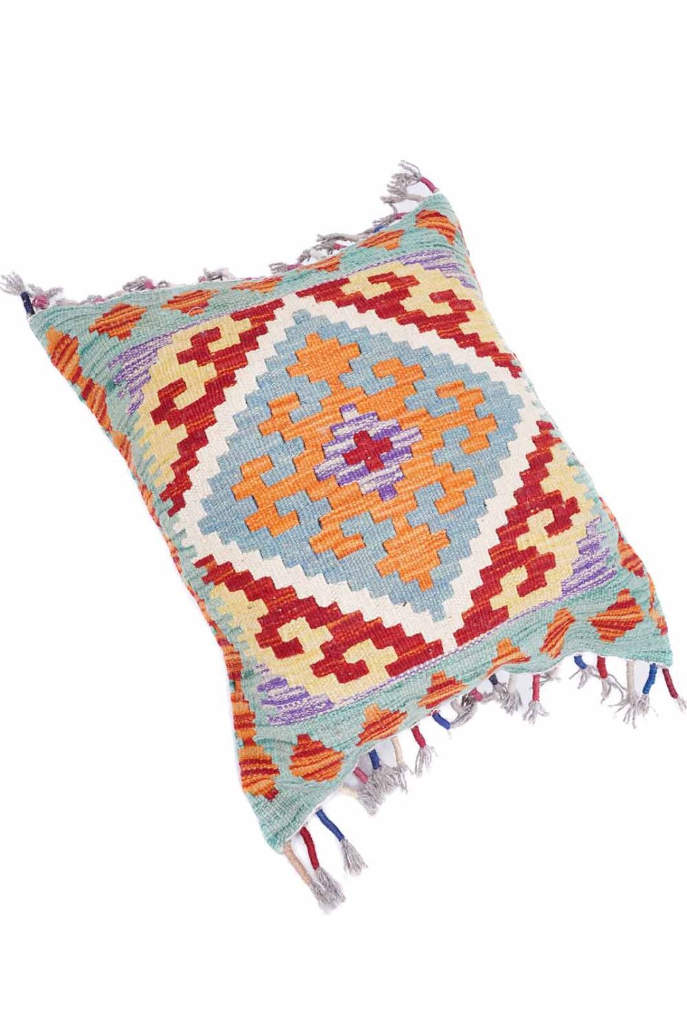 Kilim Cushion Multi Colored Couch Pillows 1.44x1.71 ft - Rugs Turkey