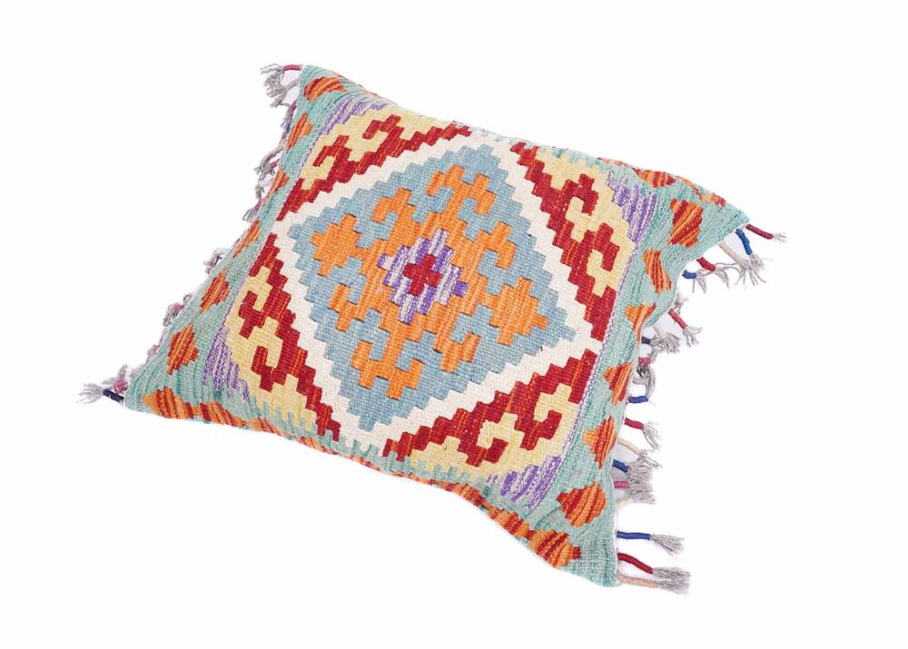 Kilim Cushion Multi Colored Couch Pillows 1.44x1.71 ft - Rugs Turkey