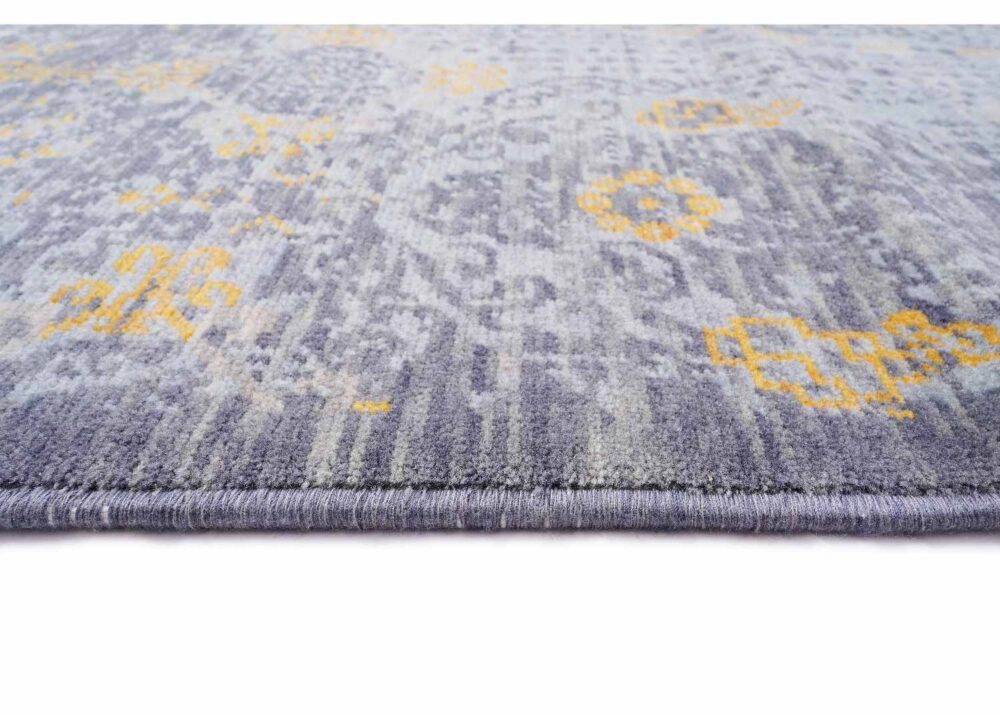 Luxury Beyerbeyi Usak Gray and Yellow Rug 6.5x9.8 ft Modern Oriental - Rugs Turkey