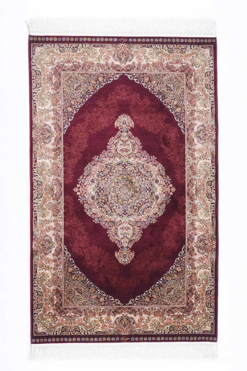 Luxury Silk Ottoman Red and Gold Oriental Rugs 5x3 ft - Rugs Turkey