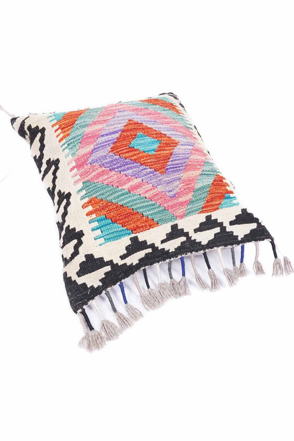 Luxury Throw Pillows Pure Wool Kilim Cushion 1.48x1.64 ft - Rugs Turkey