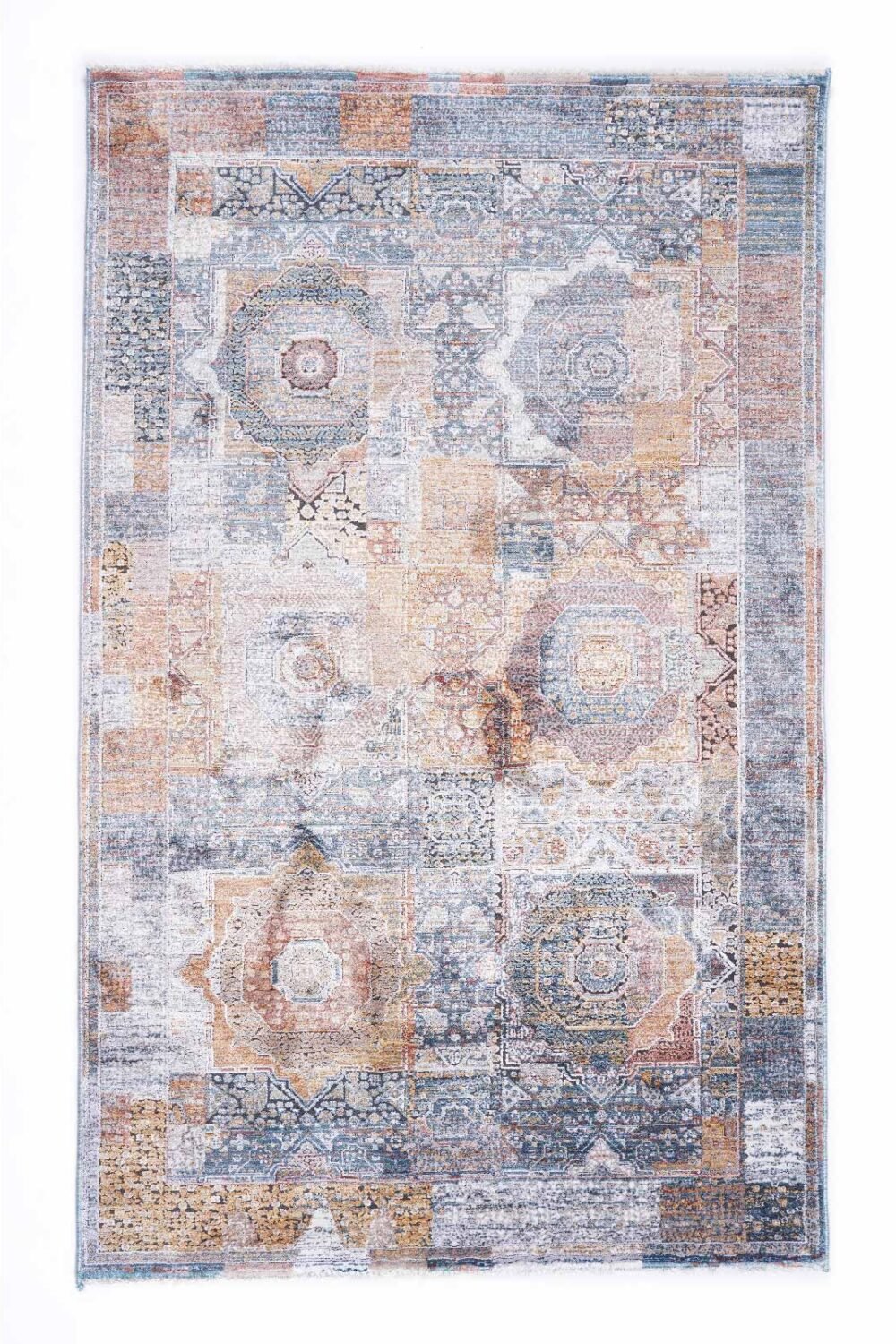 Modern Geometric Modern Rug Mamluk Omega 5x3 ft Machine-made - Rugs Turkey