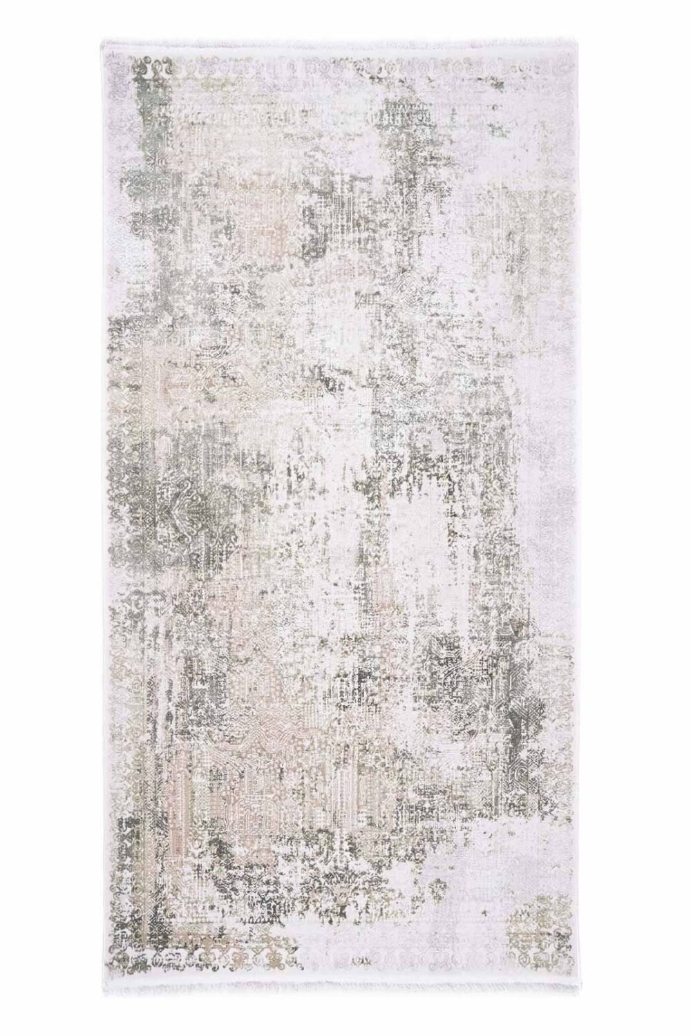Modern Grey Green Area Rug Infinity 2.6x5 ft Abstract Pattern - Rugs Turkey