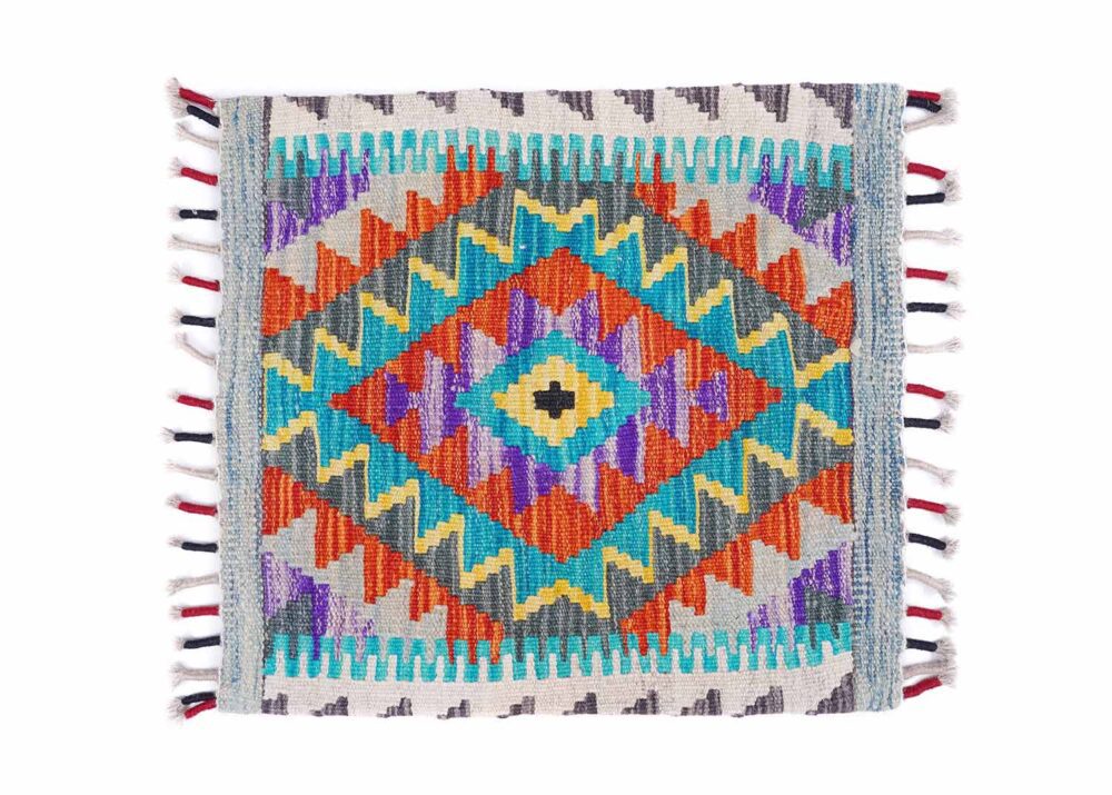 Multi Colored Outdoor Pillows 1.48x1.64 ft Kilim Cushion - Rugs Turkey