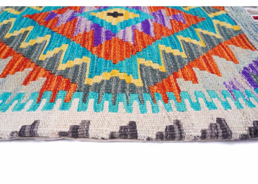 Multi Colored Outdoor Pillows 1.48x1.64 ft Kilim Cushion - Rugs Turkey