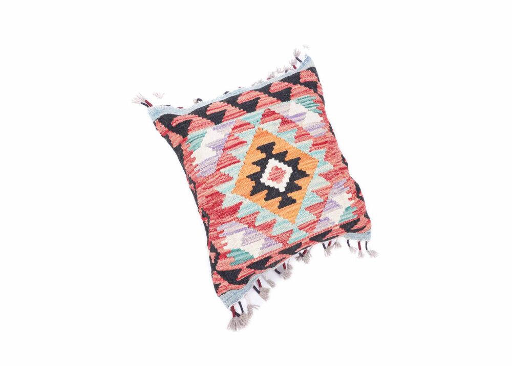 Outdoor Fall Pillows Handwoven Kilim Cushion 1.48x1.64 ft - Rugs Turkey