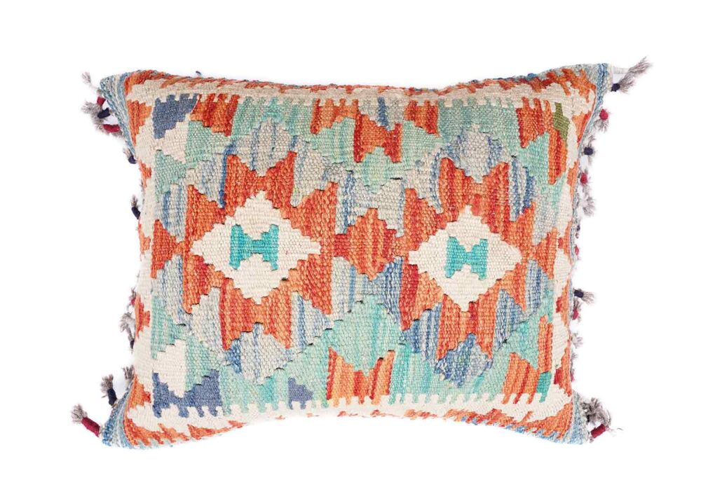 Outdoor Floor Cushions - 3 Pcs Handwoven Kilim Pillow Set - Rugs Turkey