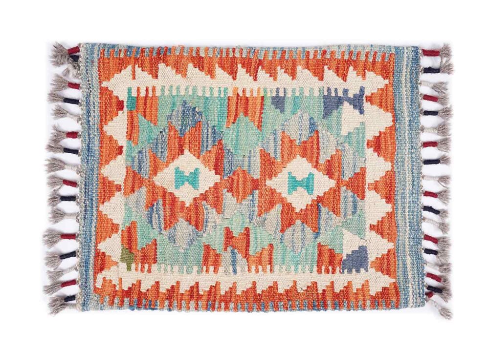 Outdoor Floor Cushions - 3 Pcs Handwoven Kilim Pillow Set - Rugs Turkey