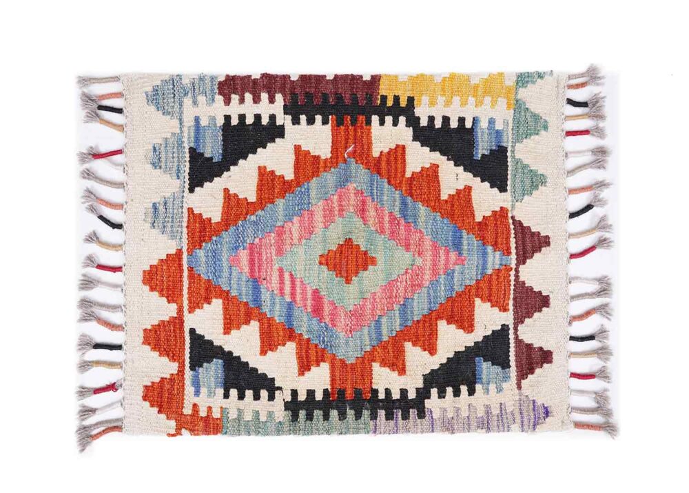 Outdoor Floor Cushions - 3 Pcs Handwoven Kilim Pillow Set - Rugs Turkey