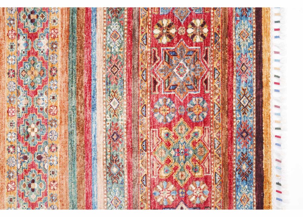 Trandional Orange and Red Rug Handknotted Area For living 3.3x3 ft - Rugs Turkey