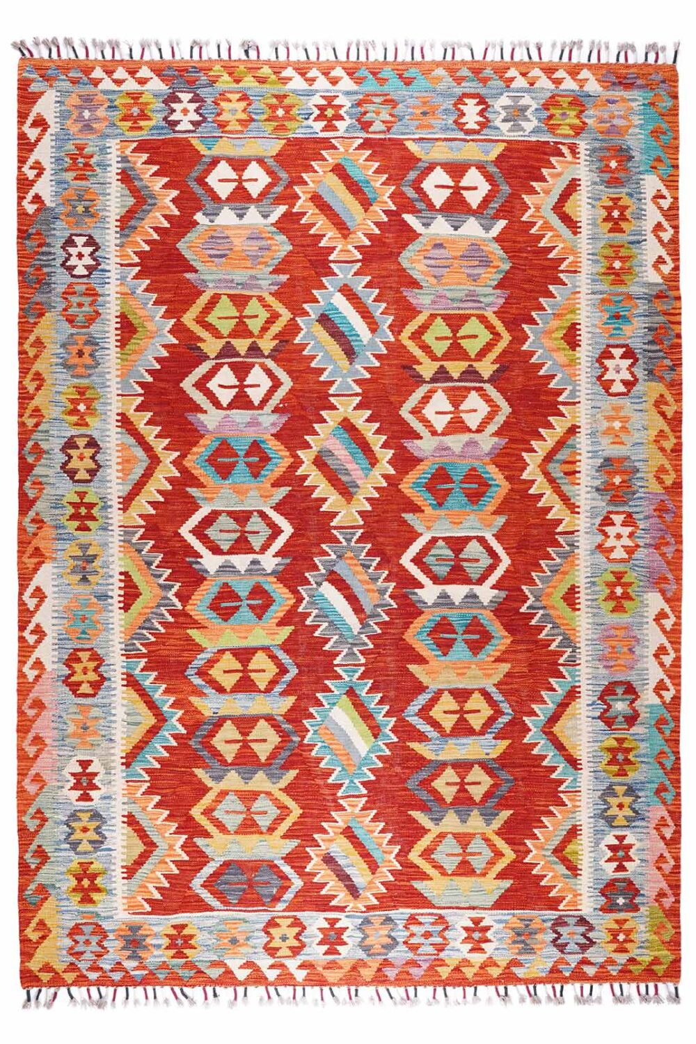 Unique Rugs for Living Room Handwoven Turkish Kilim 7.8x5.6 ft - Rugs Turkey