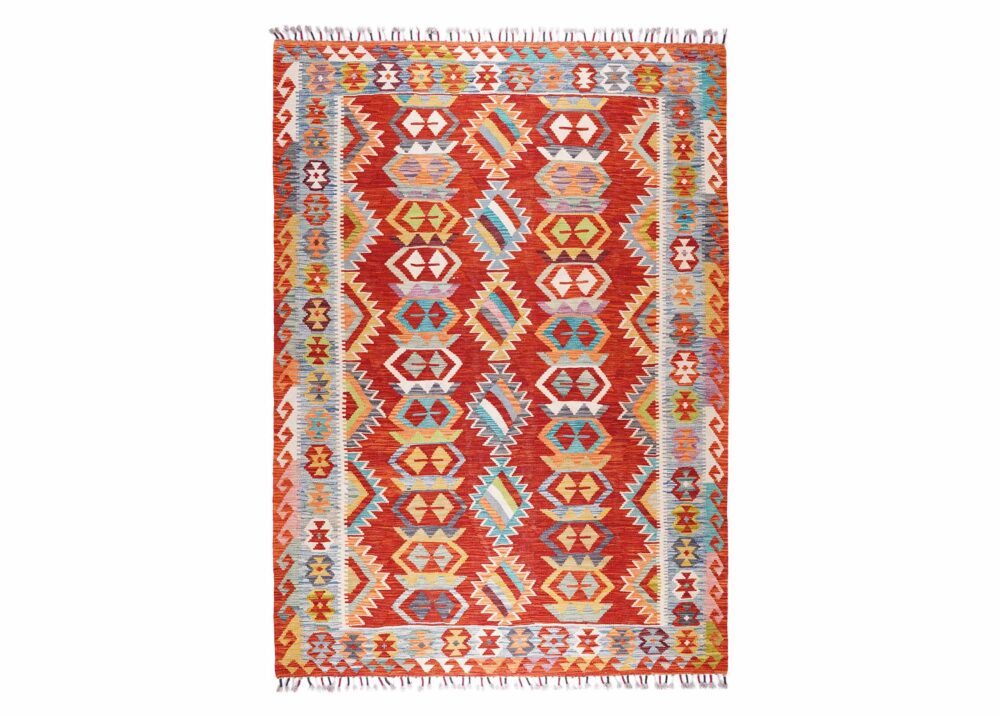 Unique Rugs for Living Room Handwoven Turkish Kilim 7.8x5.6 ft - Rugs Turkey