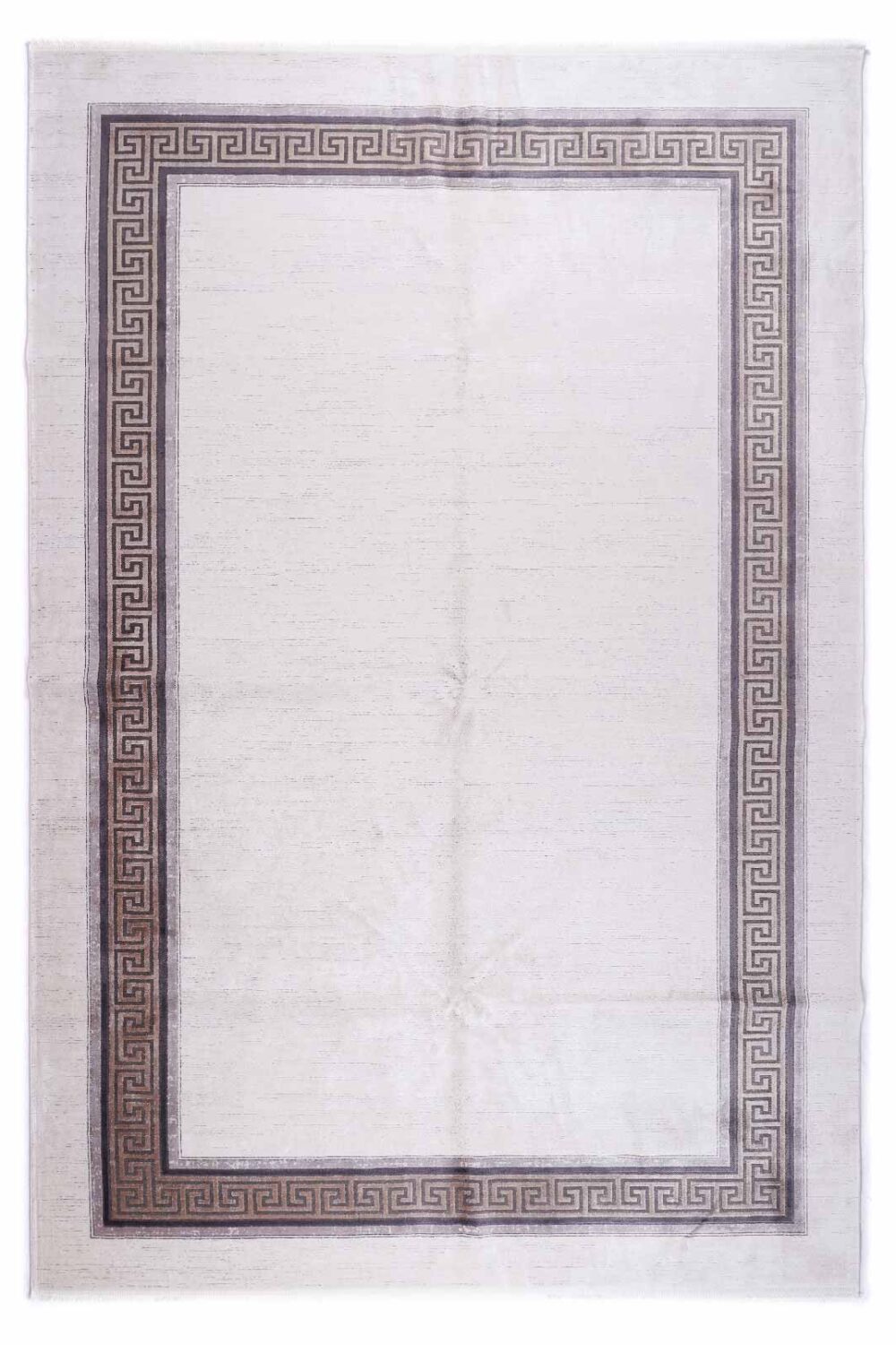 Abstract Pattern Modern Office Rug Beige-Brown 6.5x9.8 ft - Rugs Turkey