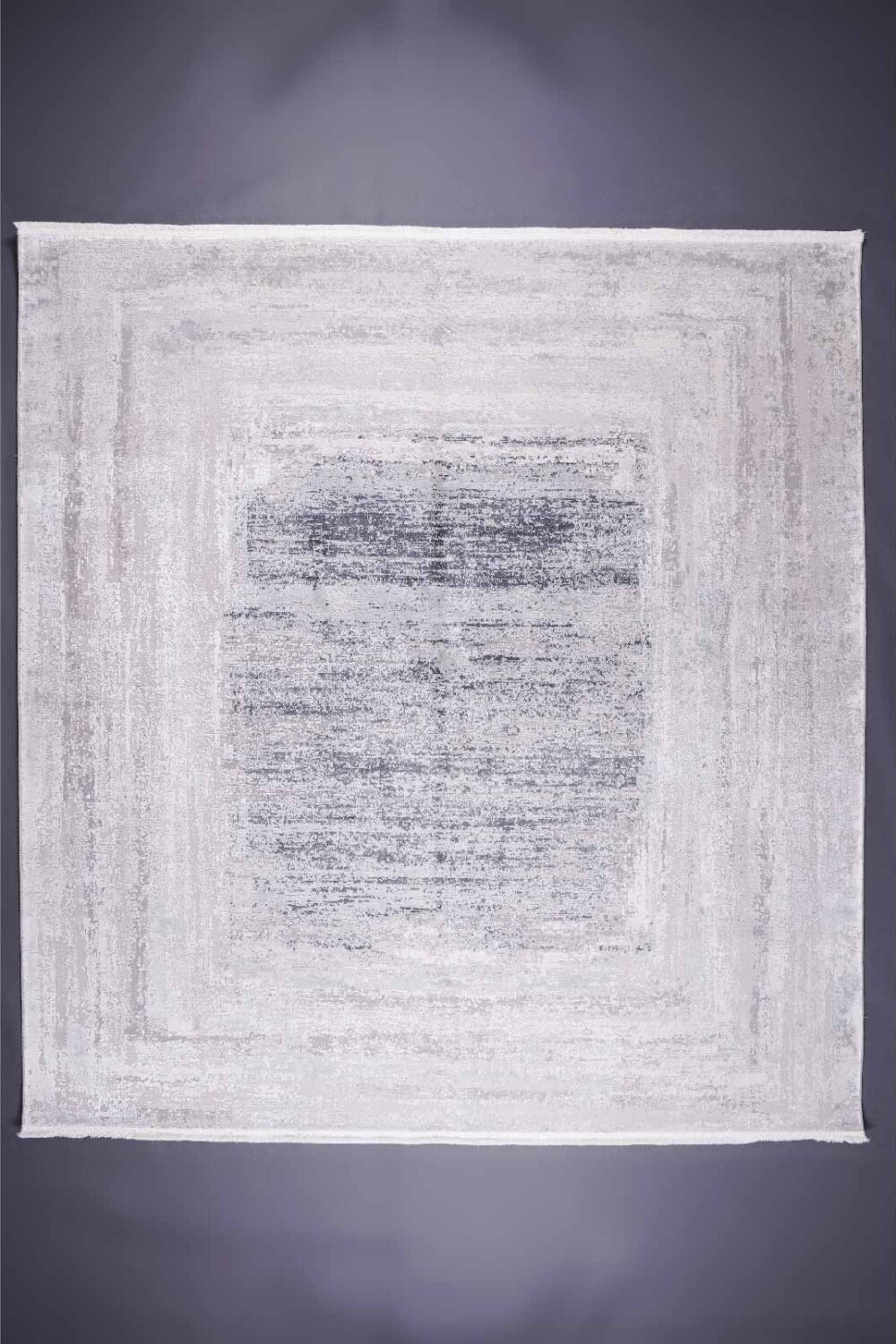 Abstract Pattern Modern Square Rug 6.5x6.5 Beige & Grey - Rugs Turkey