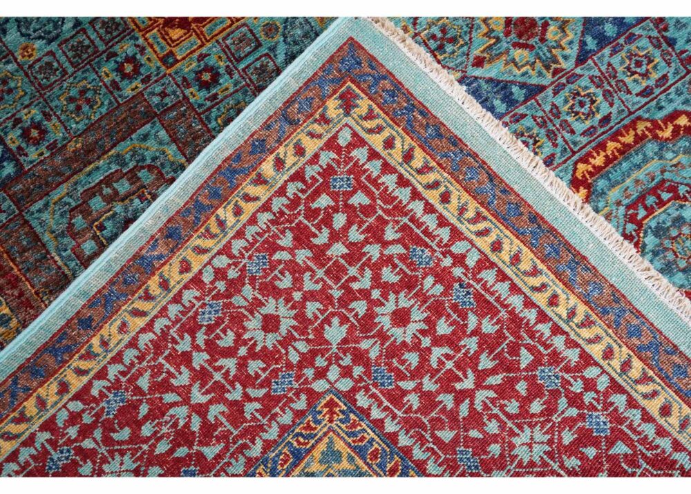 Best Living Room, Dining Room Rug Red-Blue Traditional Memluk Washable - Rugs Turkey