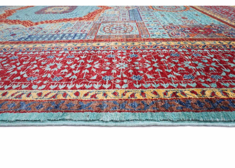 Best Living Room, Dining Room Rug Red-Blue Traditional Memluk Washable - Rugs Turkey