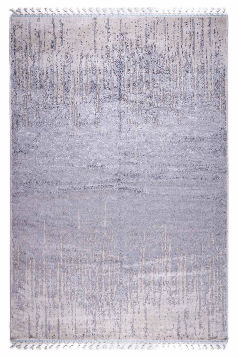 Blue Abstract Area Rug for Modern Interiors 6.3x9.3 ft Machine-Made - Rugs Turkey