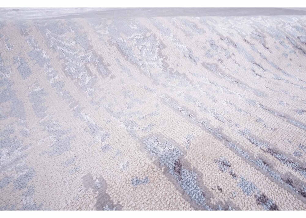 Blue Abstract Area Rug for Modern Interiors 6.3x9.3 ft Machine-Made - Rugs Turkey