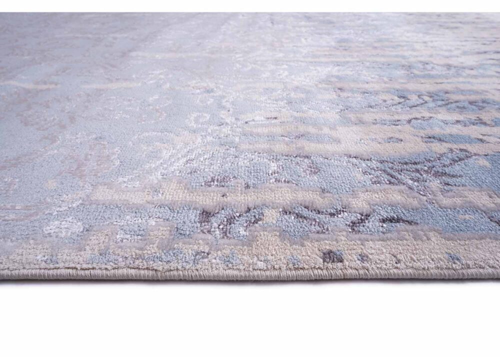 Blue Abstract Area Rug for Modern Interiors 6.3x9.3 ft Machine-Made - Rugs Turkey