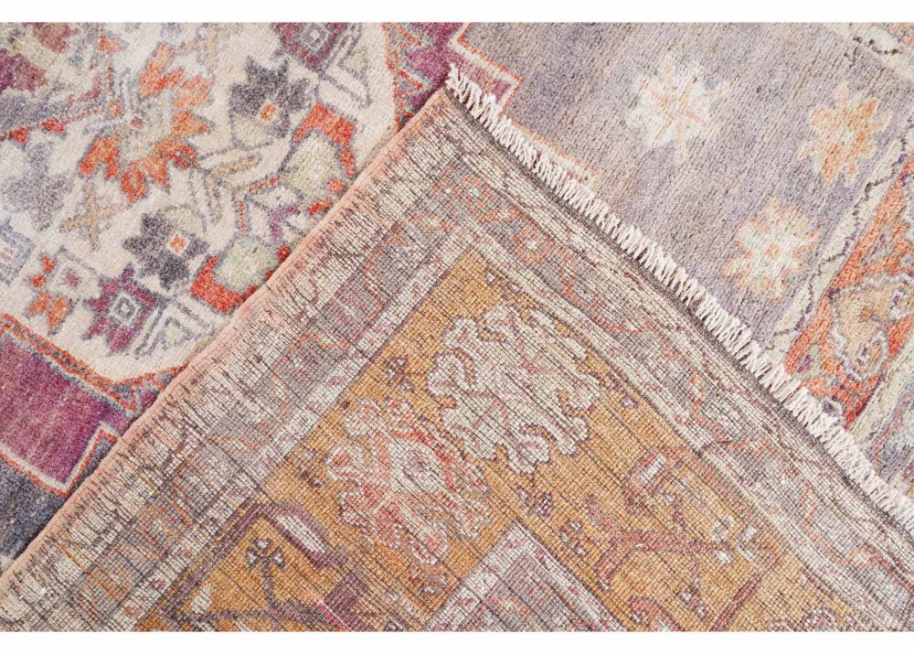 Brown Vintage Area Rug Traditional Sultani Hand-Knotted 7.9x5.7 ft - Rugs Turkey