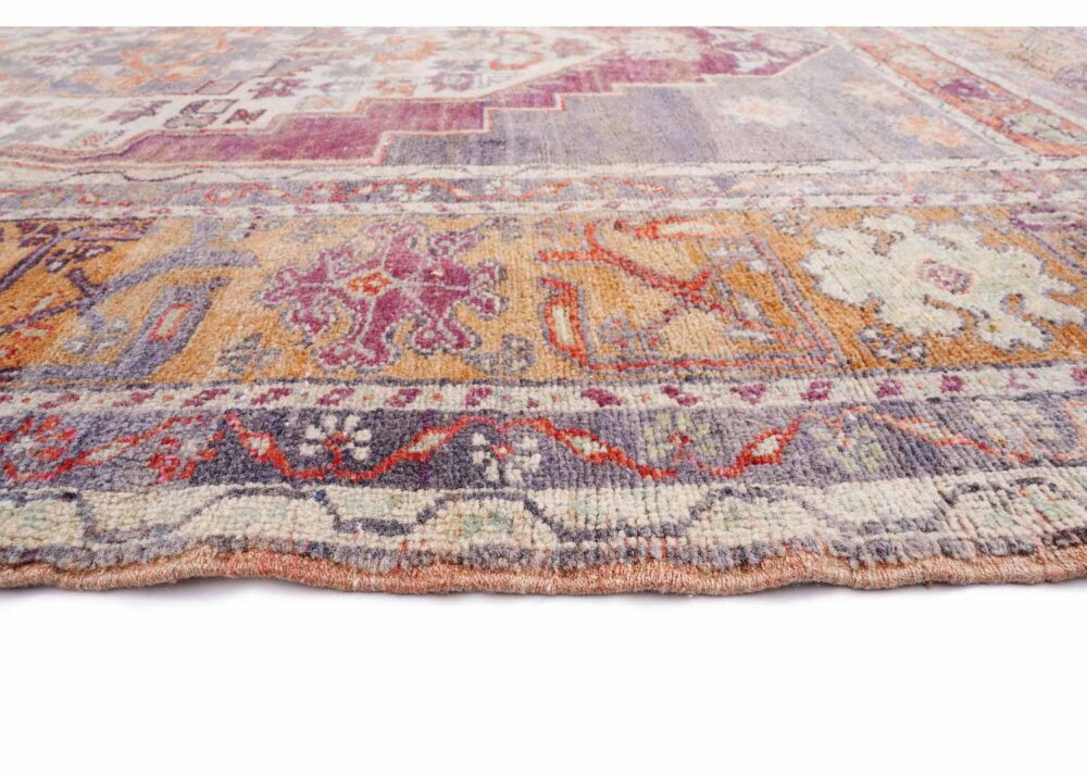 Brown Vintage Area Rug Traditional Sultani Hand-Knotted 7.9x5.7 ft - Rugs Turkey