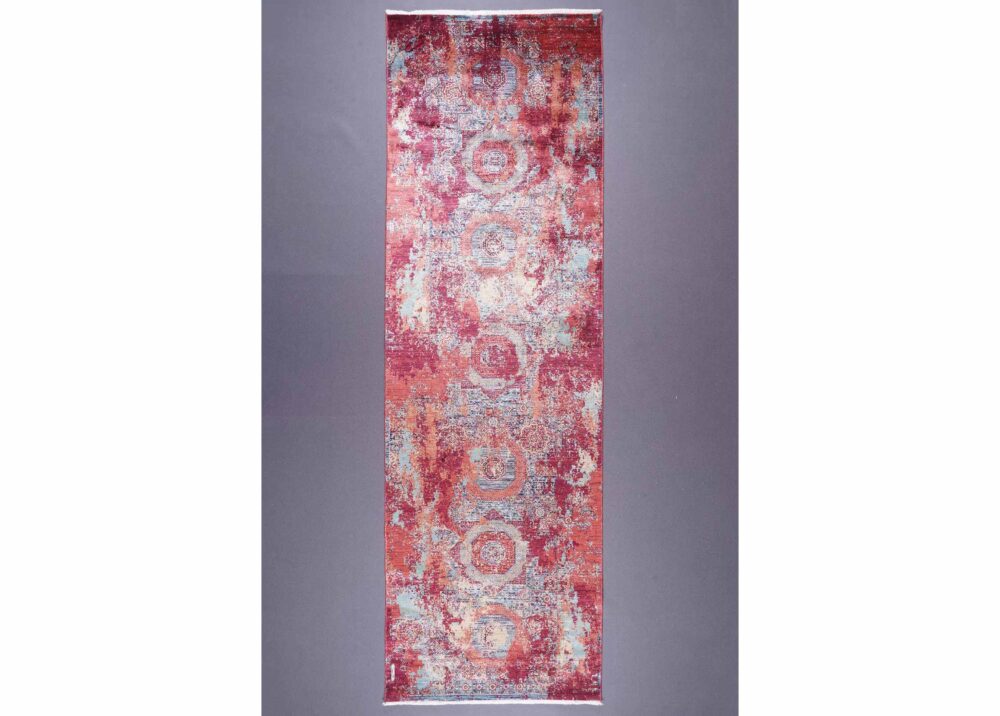 Exclusive Memluk Red Modern Rug 8.2x2.6 ft Machine-Made Runner - Rugs Turkey