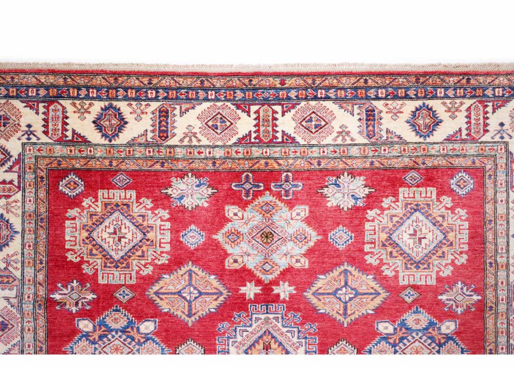 Exclusive Sherwan Hand-Knotted Red Rug Wool 9x7 ft Traditional - Rugs Turkey - Rugs Turkey