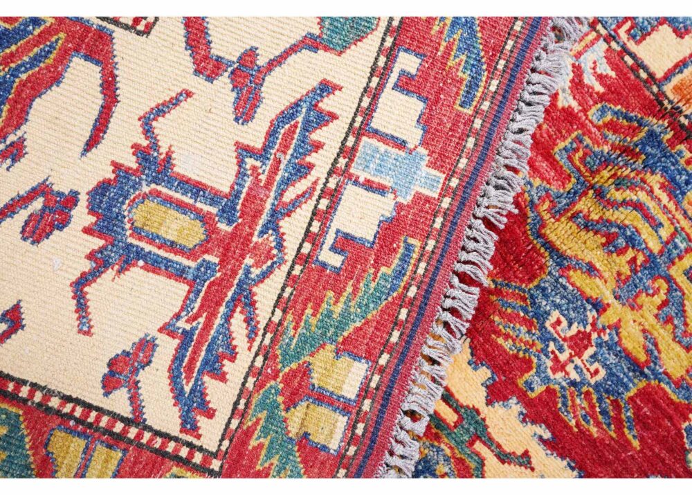 Hand-Knotted Bedroom Red Traditional Rug - 9.7x7.3 ft Sherwan - Rugs Turkey