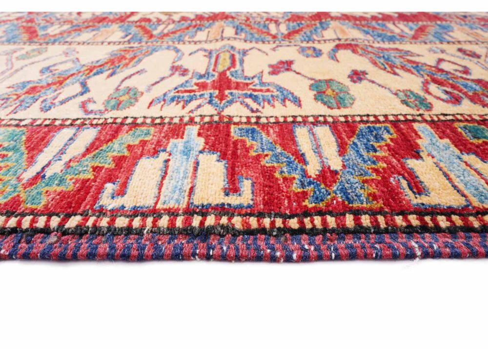 Hand-Knotted Bedroom Red Traditional Rug - 9.7x7.3 ft Sherwan - Rugs Turkey