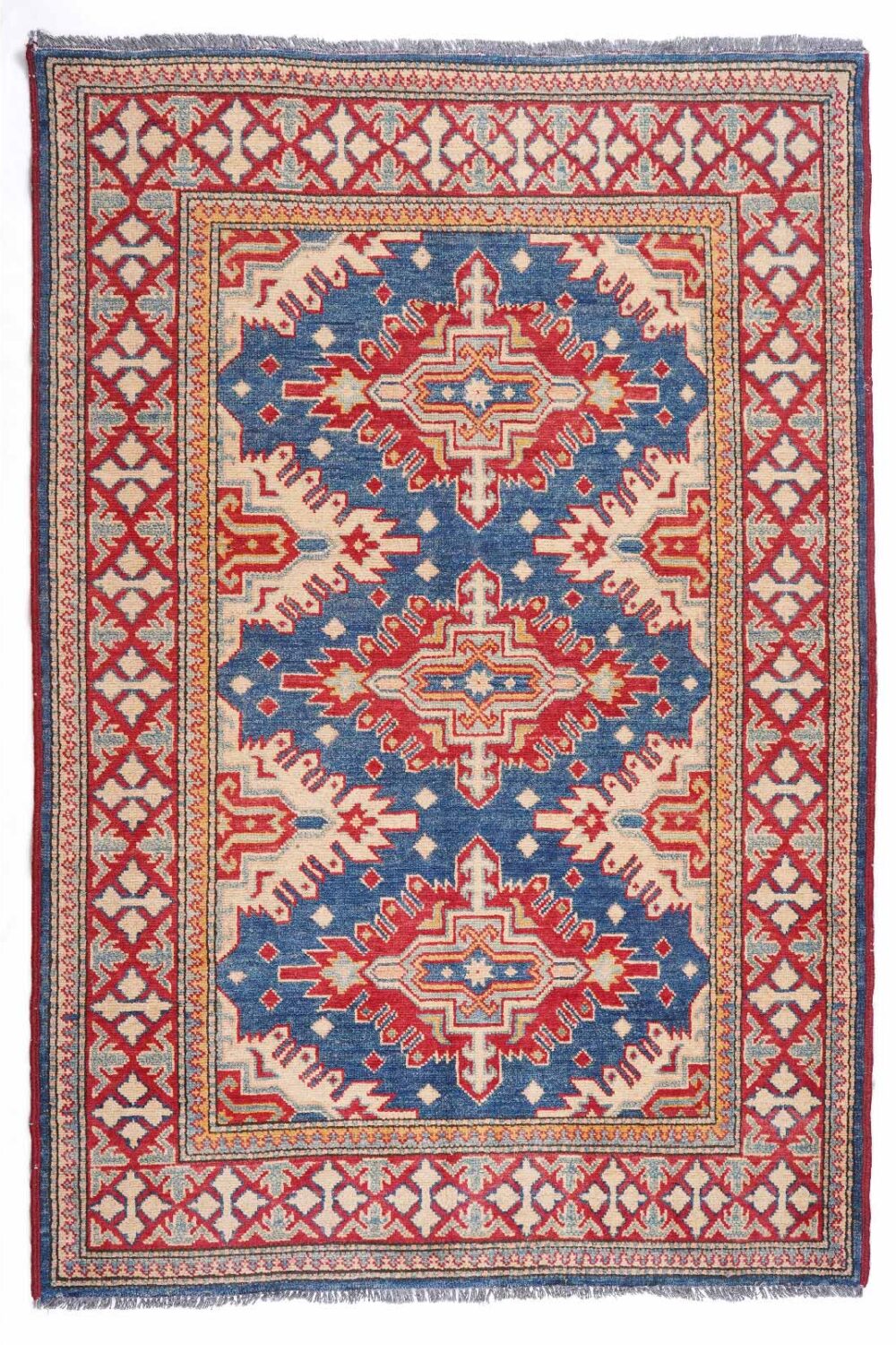 Hand-Knotted Sirvan Traditional Outdoor Rug Beige-Blue 5.4x3.7 ft - Rugs Turkey