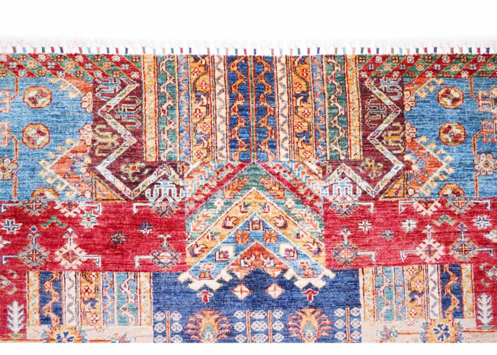 High-end Traditional Horcan Multicolored Rug - 7.9x6.3 ft Hand-Knotted - Rugs Turkey