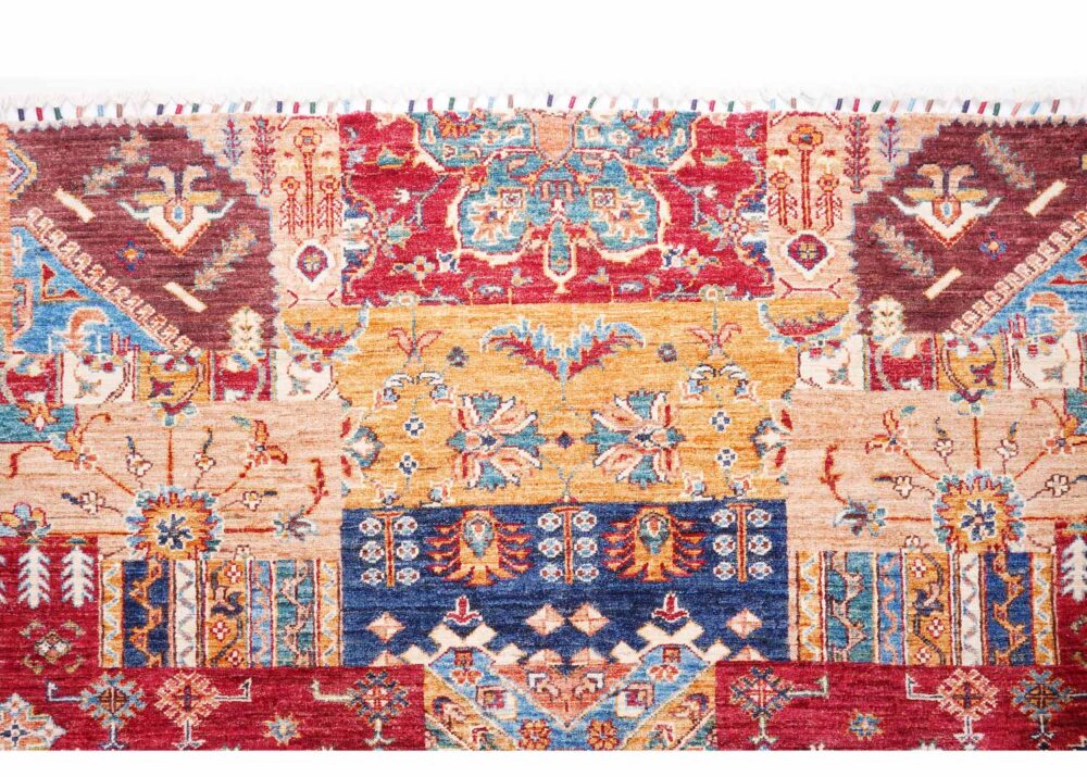 High-end Traditional Horcan Multicolored Rug - 7.9x6.3 ft Hand-Knotted - Rugs Turkey