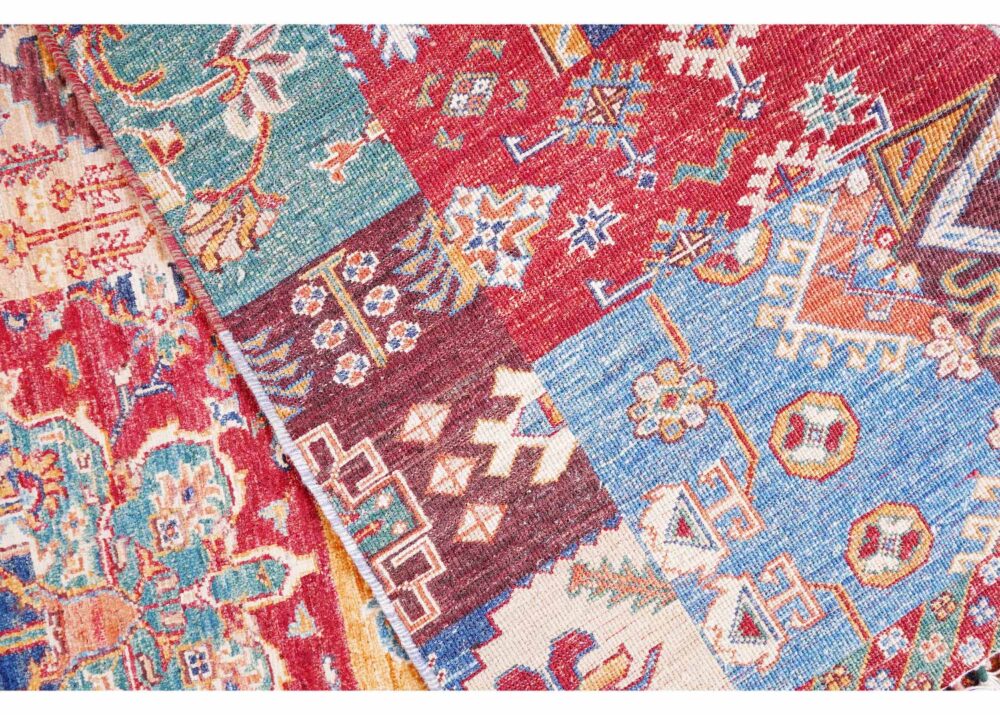 High-end Traditional Horcan Multicolored Rug - 7.9x6.3 ft Hand-Knotted - Rugs Turkey