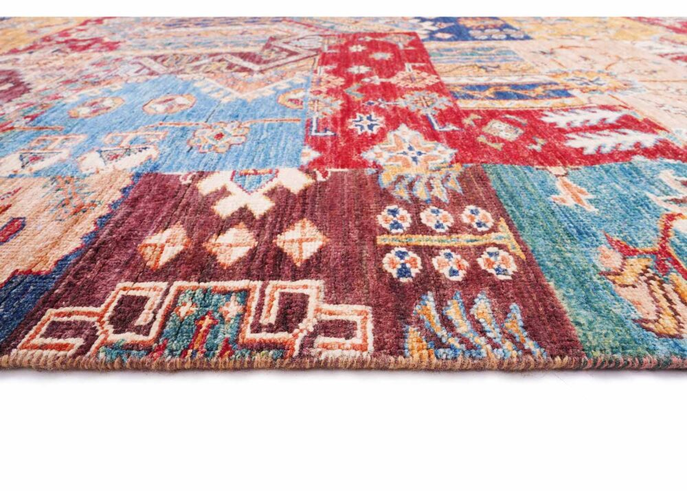 High-end Traditional Horcan Multicolored Rug - 7.9x6.3 ft Hand-Knotted - Rugs Turkey