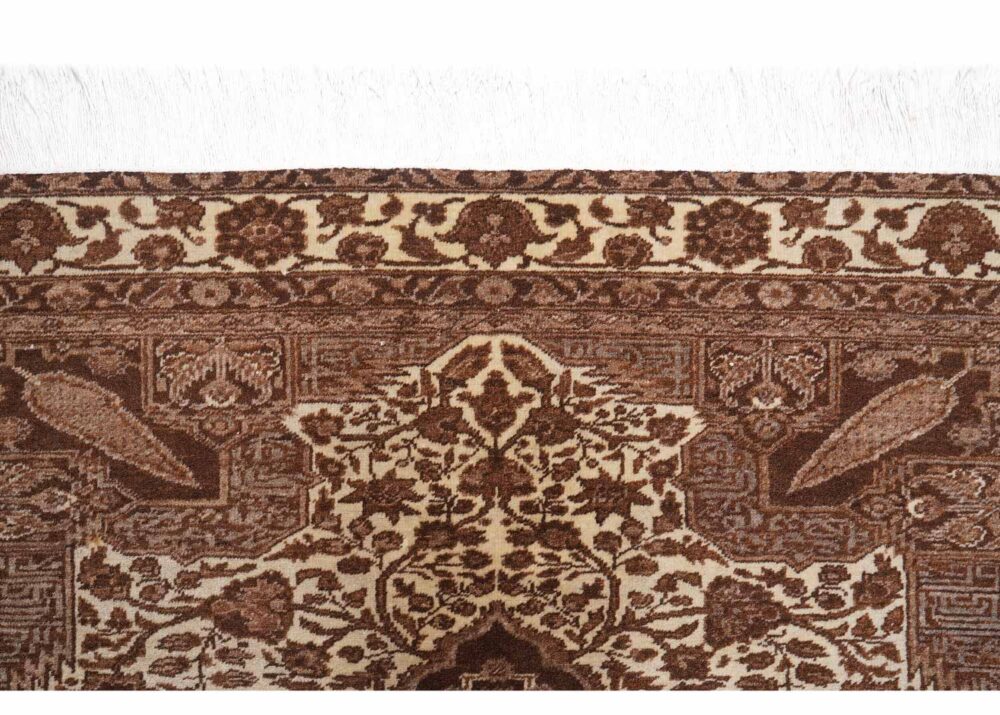 Kayseri Naturel Brown Beige Area Rug Traditional Oriental 6.5x4.7 ft - Rugs Turkey