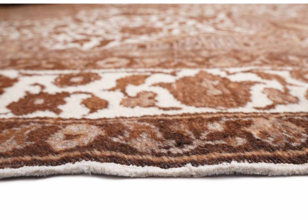 Kayseri Naturel Brown Beige Area Rug Traditional Oriental 6.5x4.7 ft - Rugs Turkey