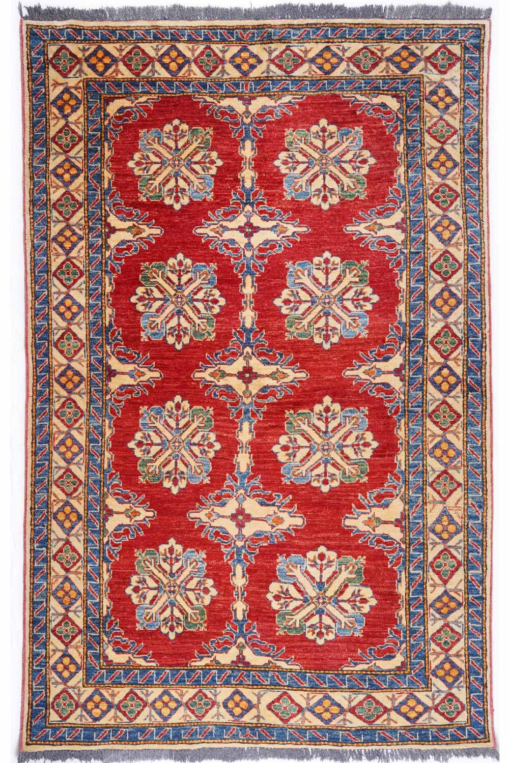 Luxurious Sherwan Hand-Knotted with Wool 7x4 Rug - Traditional - Rugs Turkey