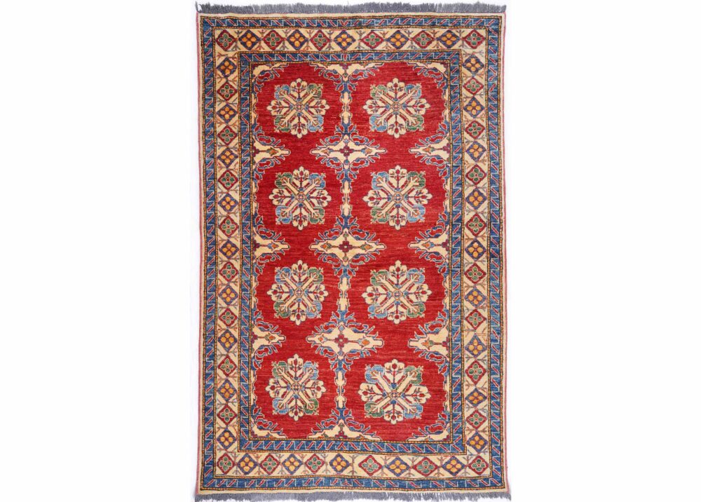 Luxurious Sherwan Hand-Knotted with Wool 7x4 Rug - Traditional - Rugs Turkey